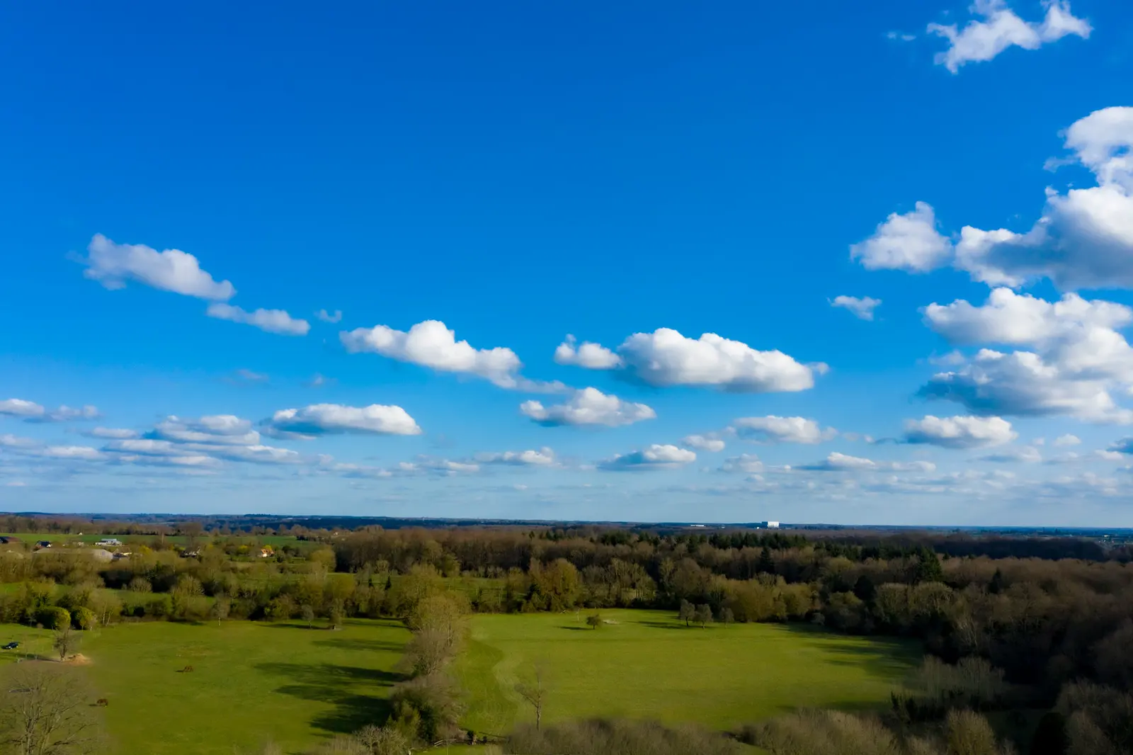 La vue sur le bocage du Pays d'Auge